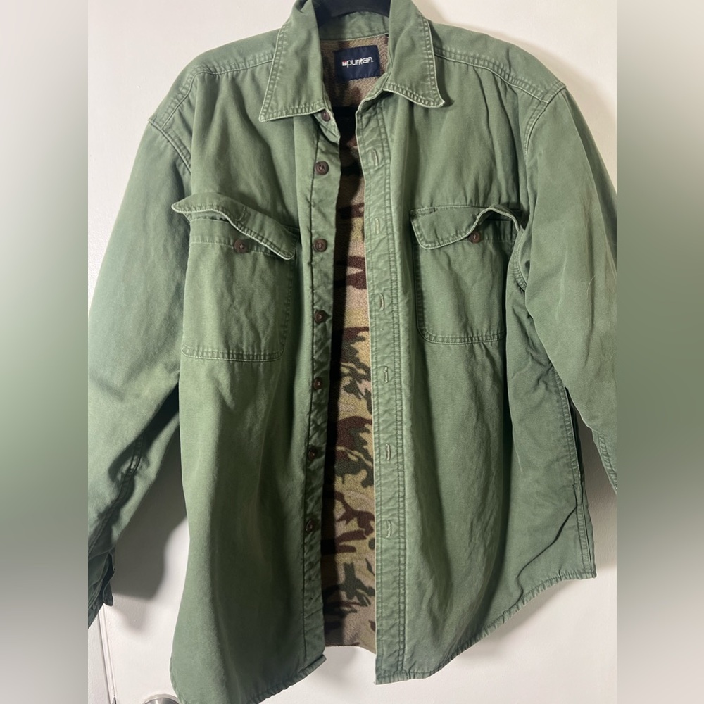 Dark green fleece lined jacket